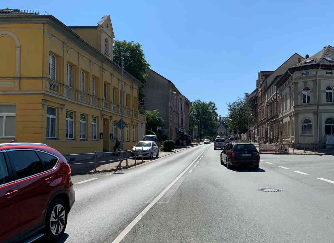 Ansicht der Friedrich- Ebert- Straße