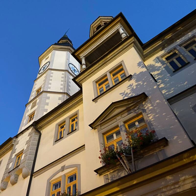 Rathaus im abendlichem Ambiente