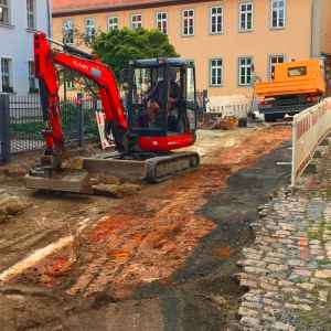 Bauarbeiten in der Schulgasse
