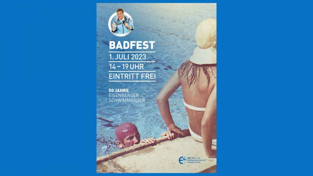 Plakat zum Badfest 2023