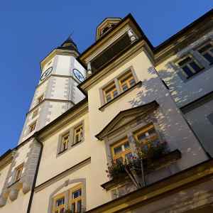 Rathaus im abendlichem Ambiente
