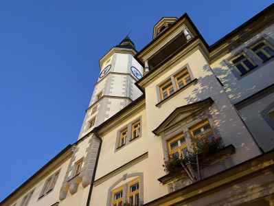 Rathaus im abendlichem Ambiente
