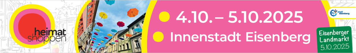 Banner zum Heimatshoppen und Landmarkt