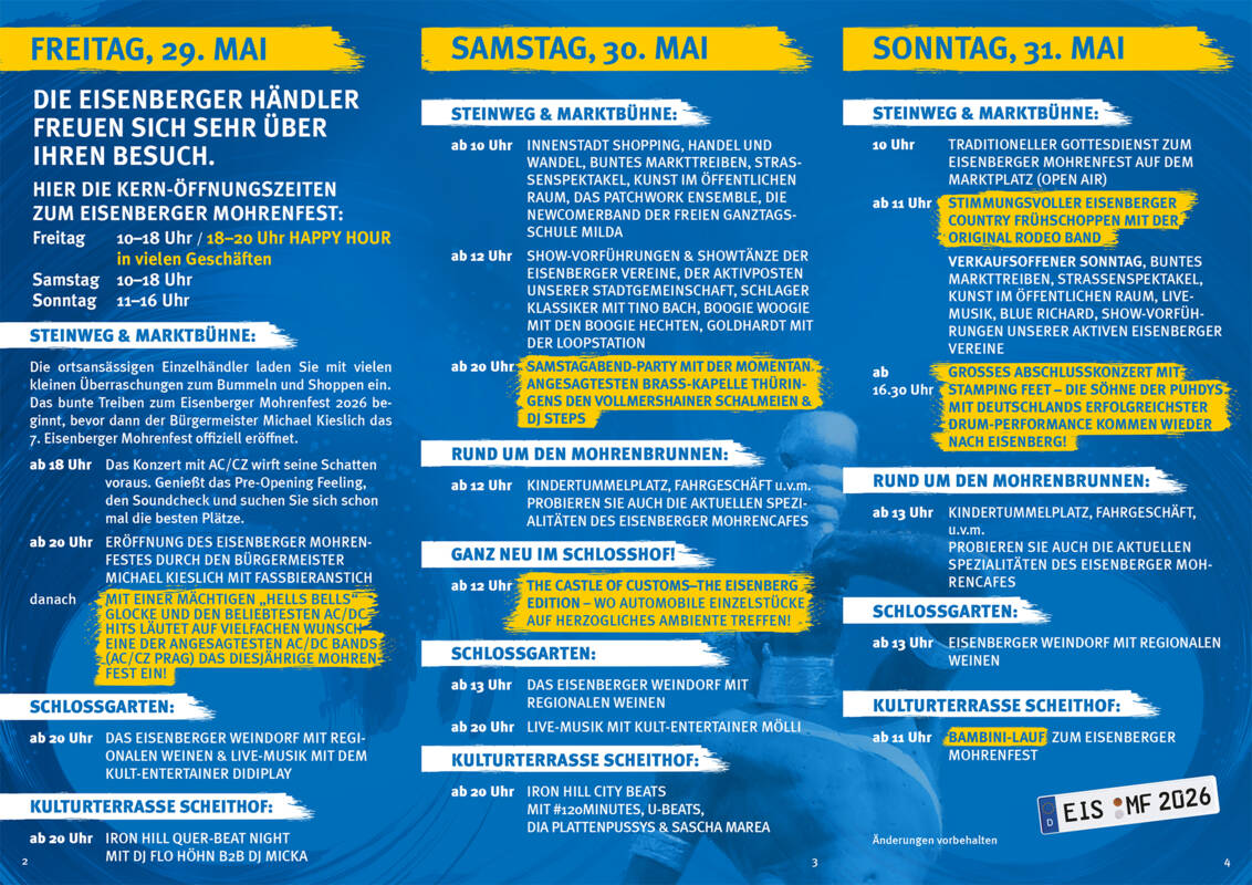 Programm Mohrenfest 2026 - 2