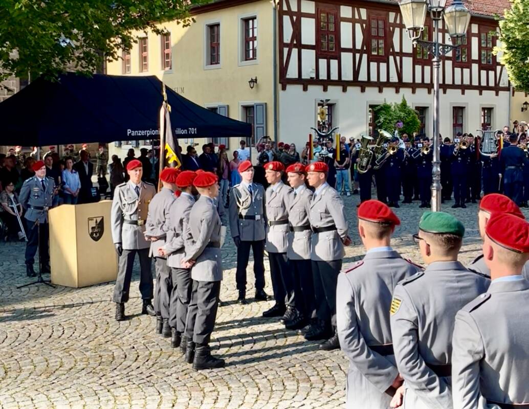 Impression vom feierlichen Gelöbnis.