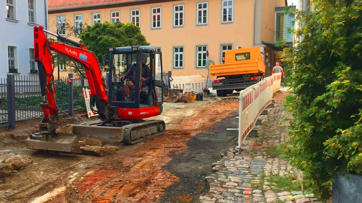 Bauarbeiten in der Schulgasse