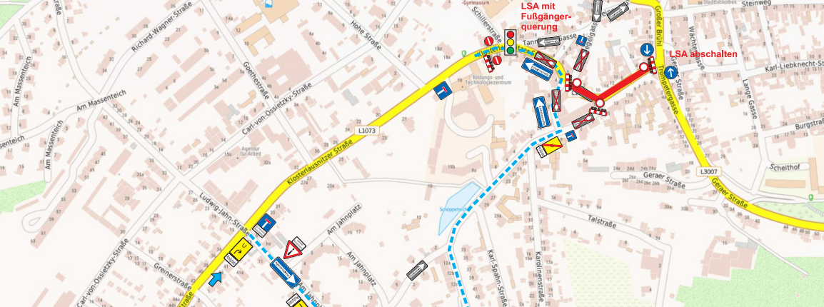 Sanierung Roßplatz - Verkehrskonzept innerorts Phase 1